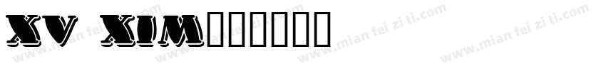 xv xim字体转换
